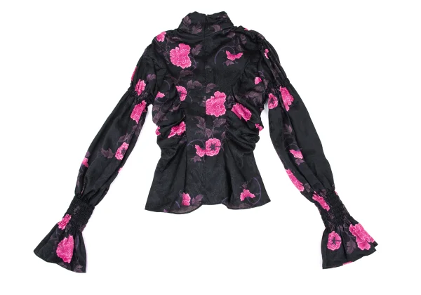 FETICO EMI FUNAYAMA Floral Shirred Design Top K-167607_010