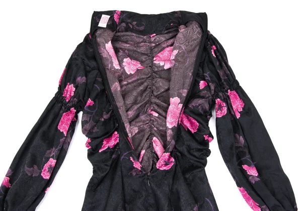 FETICO EMI FUNAYAMA Floral Shirred Design Top K-167607_011