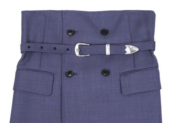 TOGA PULLA ARCHIVES Poly Wool Belted Corset Strapless Top K-167608_003