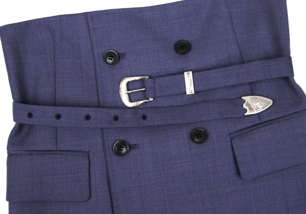 TOGA PULLA ARCHIVES Poly Wool Belted Corset Strapless Top K-167608_005