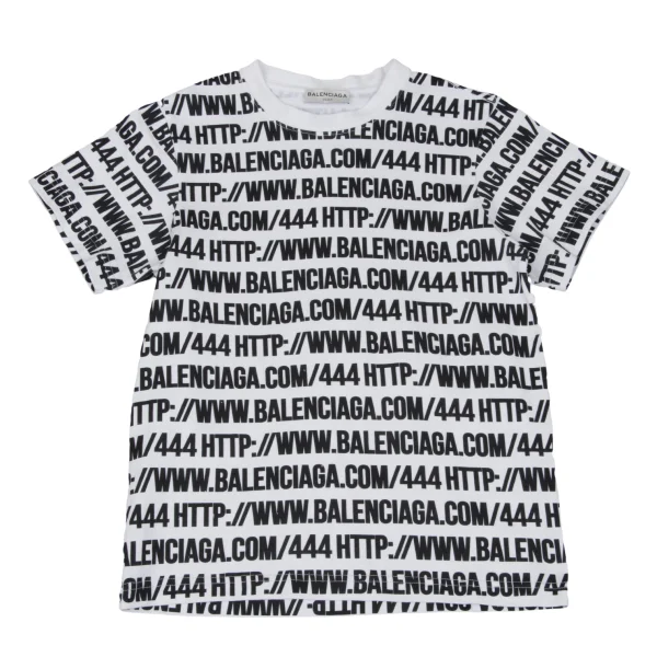BALENCIAGA Logo Print T-shirt White,Black M K-167614_001