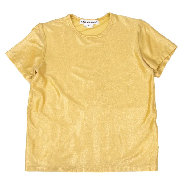 JUNYA WATANABE Silk Rayon Glitter T Shirt Gold M K-167618_001