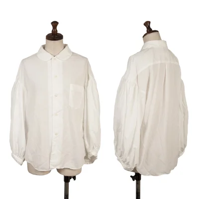 COMME des GARCONS COMME des GARCONS Poly Gather Sleeves Blouse