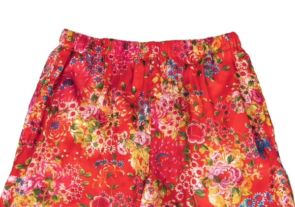COMME des GARCONS Poly Floral Printed Wide Pants K-167621_002