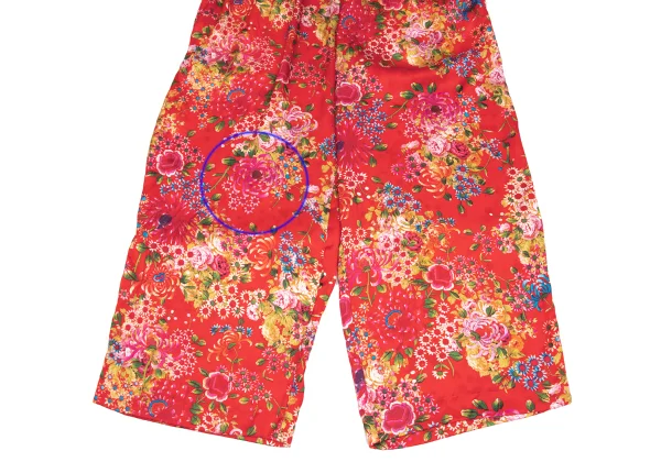 COMME des GARCONS Poly Floral Printed Wide Pants K-167621_005
