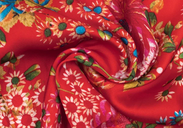 COMME des GARCONS Poly Floral Printed Wide Pants K-167621_010