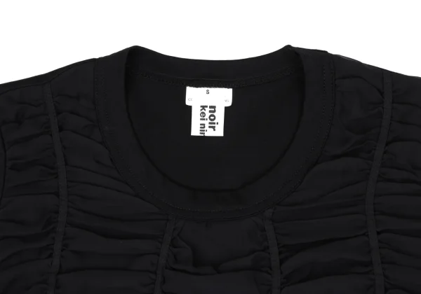 noir kei ninomiya Gather Chiffon Gather Layered T Shirt K-167622_003