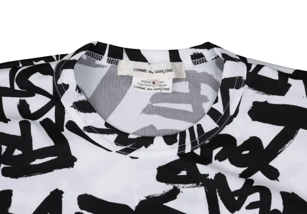 COMME des GARCONS Graffiti Printed Poly T Shirt K-167625_004