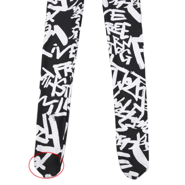 COMME des GARCONS Graffiti Printed Stretch Leggings Pants K-167627_009
