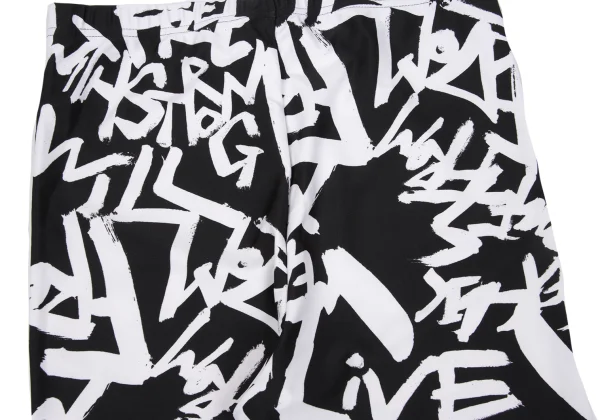 COMME des GARCONS Graffiti Printed Stretch Leggings Pants K-167627_011