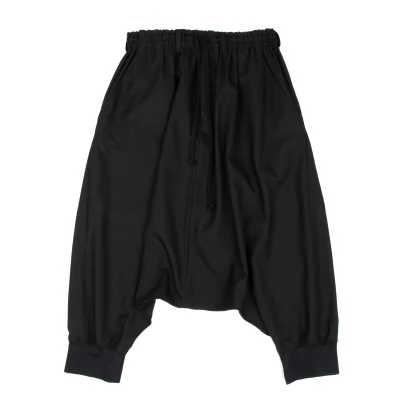 Ground Y Wool Poly Gabardine Ribbed Hem Dropped Crotch Pants