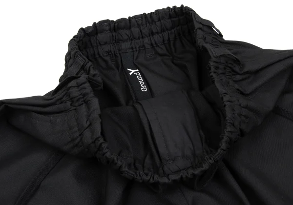 Ground Y Wool Poly Gabardine Ribbed Hem Dropped Crotch Pants K-167637_006