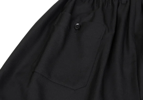 Ground Y Wool Poly Gabardine Ribbed Hem Dropped Crotch Pants K-167637_011