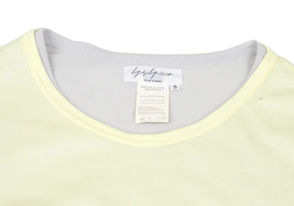 Yohji Yamamoto POUR HOMME Cotton Layered T-shirt K-167639_003