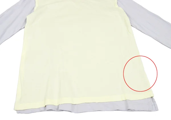 Yohji Yamamoto POUR HOMME Cotton Layered T-shirt K-167639_007