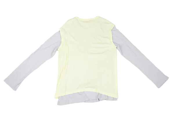 Yohji Yamamoto POUR HOMME Cotton Layered T-shirt K-167639_012