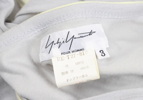 Yohji Yamamoto POUR HOMME Cotton Layered T-shirt K-167639_015