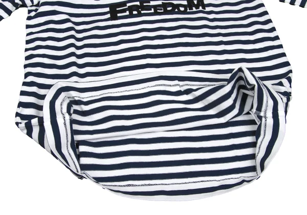 COMME des GARCONS Button Message Design Striped T-shirt K-167642_008