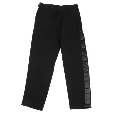 BLACK COMME des GARCONS Poly Side Line Pants