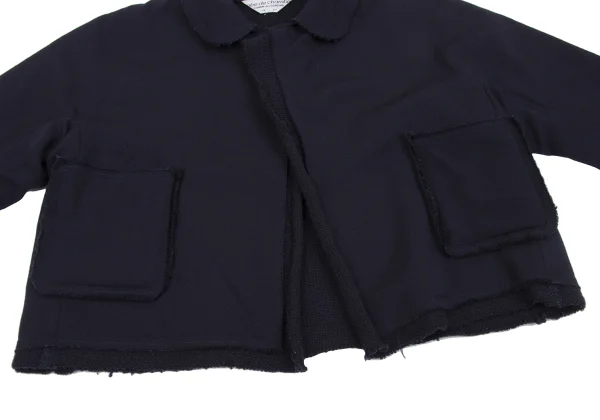 robe de chambre COMME des GARCONS Cut-off Knit Docking Jacket K-167655_007