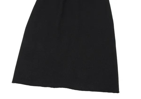 COMME des GARCONS Cut-off Wool Switching Knit Skirt K-167657_006