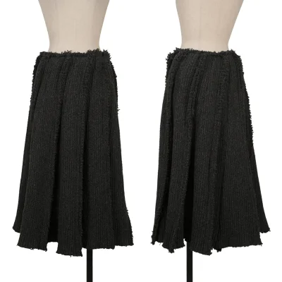 COMME des GARCONS Wool Inside-out Knit Skirt
