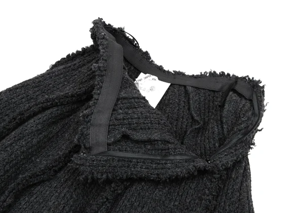 COMME des GARCONS Wool Inside-out Knit Skirt K-167658_005