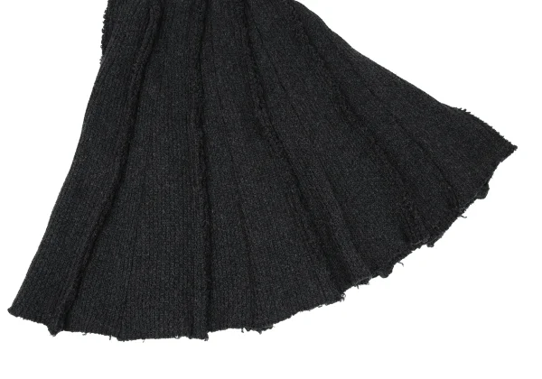COMME des GARCONS Wool Inside-out Knit Skirt K-167658_006