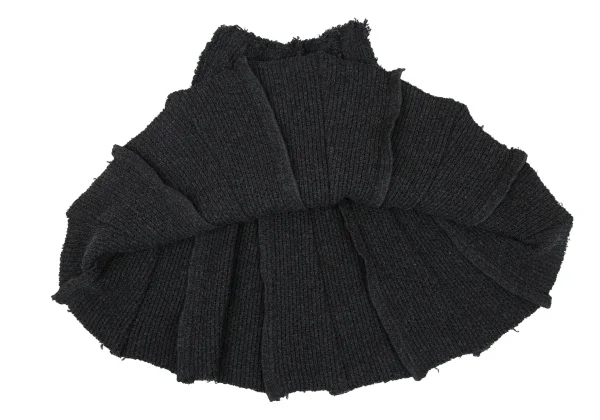 COMME des GARCONS Wool Inside-out Knit Skirt K-167658_008