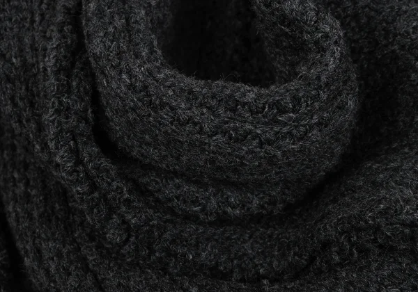 COMME des GARCONS Wool Inside-out Knit Skirt K-167658_010