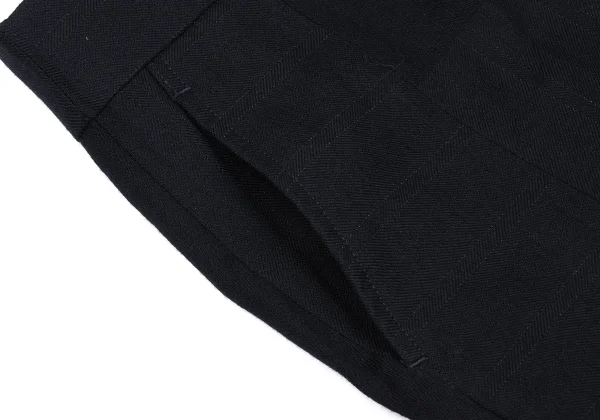 COMME des GARCONS Wool Pinstripe Panel Switching Pants K-167659_006