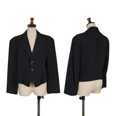 Y's Back Cord Embroidery Short Jacket