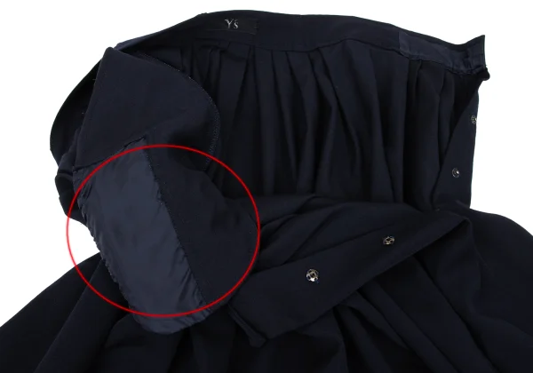 Y's Wool Gabardine Waist tuck Skirt K-167664_009