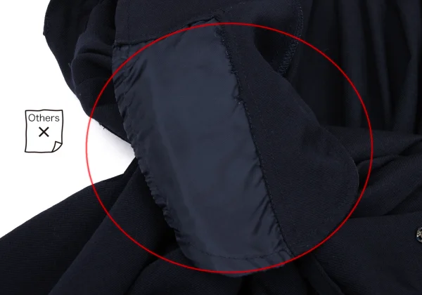 Y's Wool Gabardine Waist tuck Skirt K-167664_010