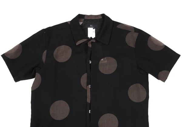 Y's Rayon Poly Dot Short Sleeve Shirt K-167666_003