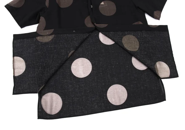 Y's Rayon Poly Dot Short Sleeve Shirt K-167666_008