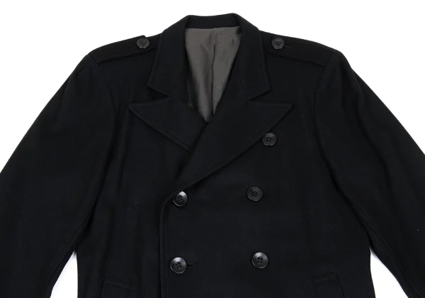 Y's Melton Wool Epaulette Double Breasted Jacket K-167674_003