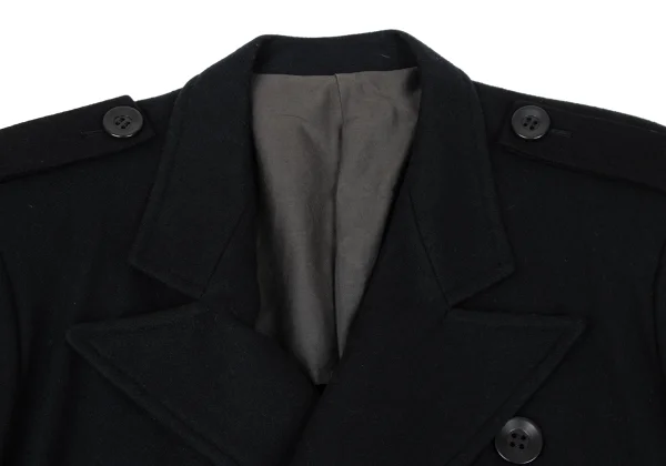 Y's Melton Wool Epaulette Double Breasted Jacket K-167674_004