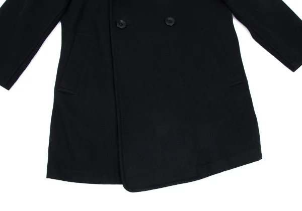 Y's Melton Wool Epaulette Double Breasted Jacket K-167674_010