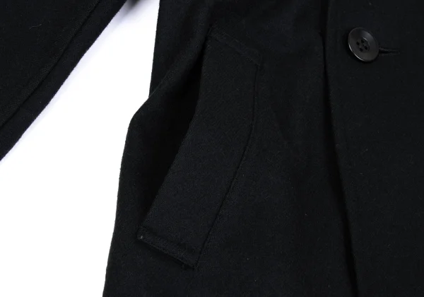 Y's Melton Wool Epaulette Double Breasted Jacket K-167674_011