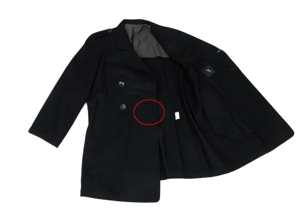 Y's Melton Wool Epaulette Double Breasted Jacket K-167674_012