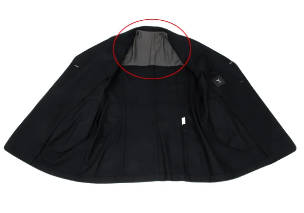 Y's Melton Wool Epaulette Double Breasted Jacket K-167674_014