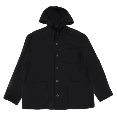 Y's for men Wool Gabardine Hooded Jacket