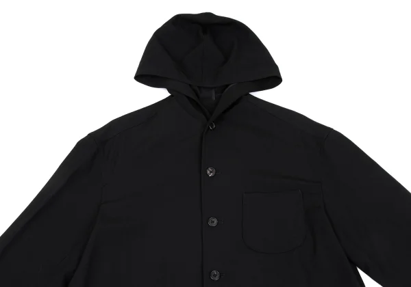 Y's for men Wool Gabardine Hooded Jacket K-167675_002
