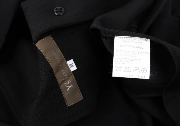 Y's for men Wool Gabardine Hooded Jacket K-167675_014