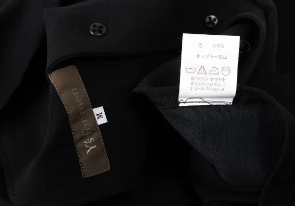 Y's for men Wool Gabardine Hooded Jacket K-167675_015