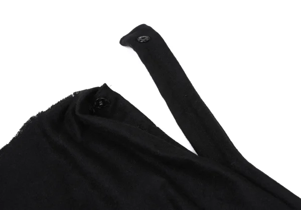 Yohji Yamamoto FEMME Cashmere Front Shawl Skirt K-167678_009