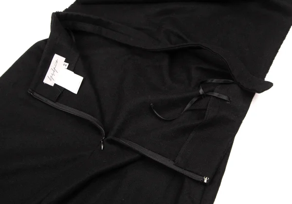 Yohji Yamamoto FEMME Cashmere Front Shawl Skirt K-167678_012