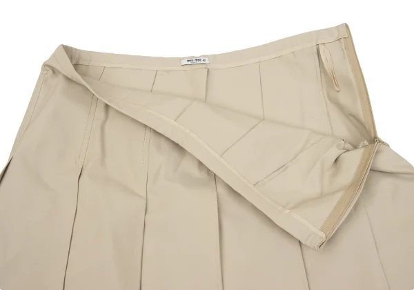 MIU MIU Cotton Poly Pleated Skirt K-167679_004
