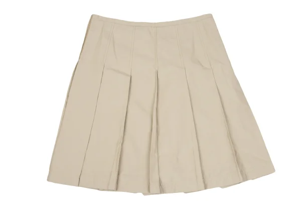 MIU MIU Cotton Poly Pleated Skirt K-167679_007